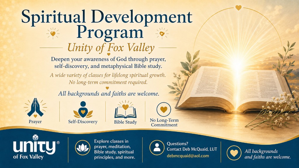Spiritual Development Program — deepen your awareness of God through prayer, self-discovery, and metaphysical Bible study