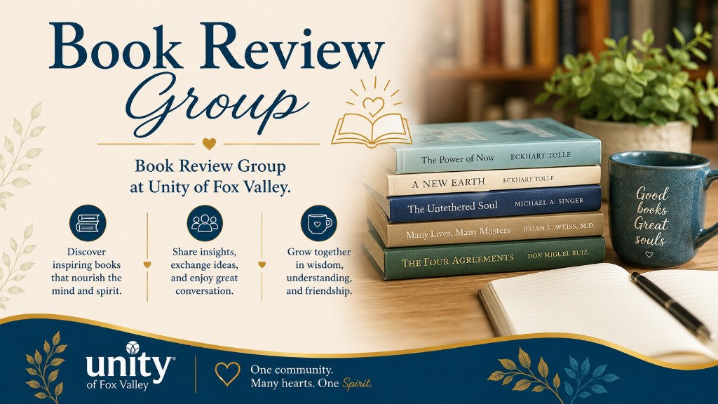 Book Review Group — discover inspiring books, share insights, and grow together at Unity of Fox Valley