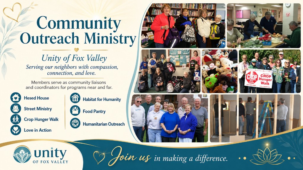 Community Outreach Ministry — serving our neighbors with compassion, connection, and love